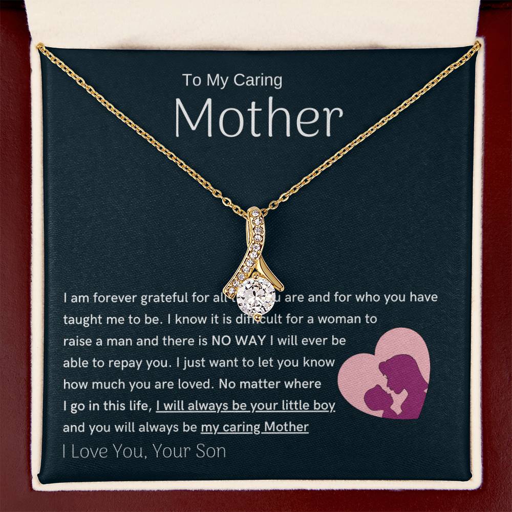 To My Loving Mother - You are my sunshine, I will always be your little boy (Limited Time Offer) - Alluring Beauty Necklace