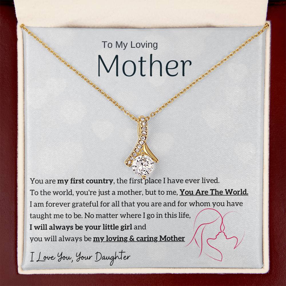 To My Loving Mother - You are my sunshine, I will always be your little girl (Limited Time Offer) - Alluring Beauty Necklace