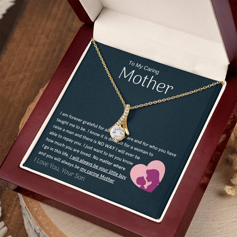 To My Loving Mother - You are my sunshine, I will always be your little boy (Limited Time Offer) - Alluring Beauty Necklace