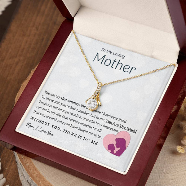 To My Loving Mother - You Are The World To Me! (Limited Time Offer) - Alluring Beauty Necklace