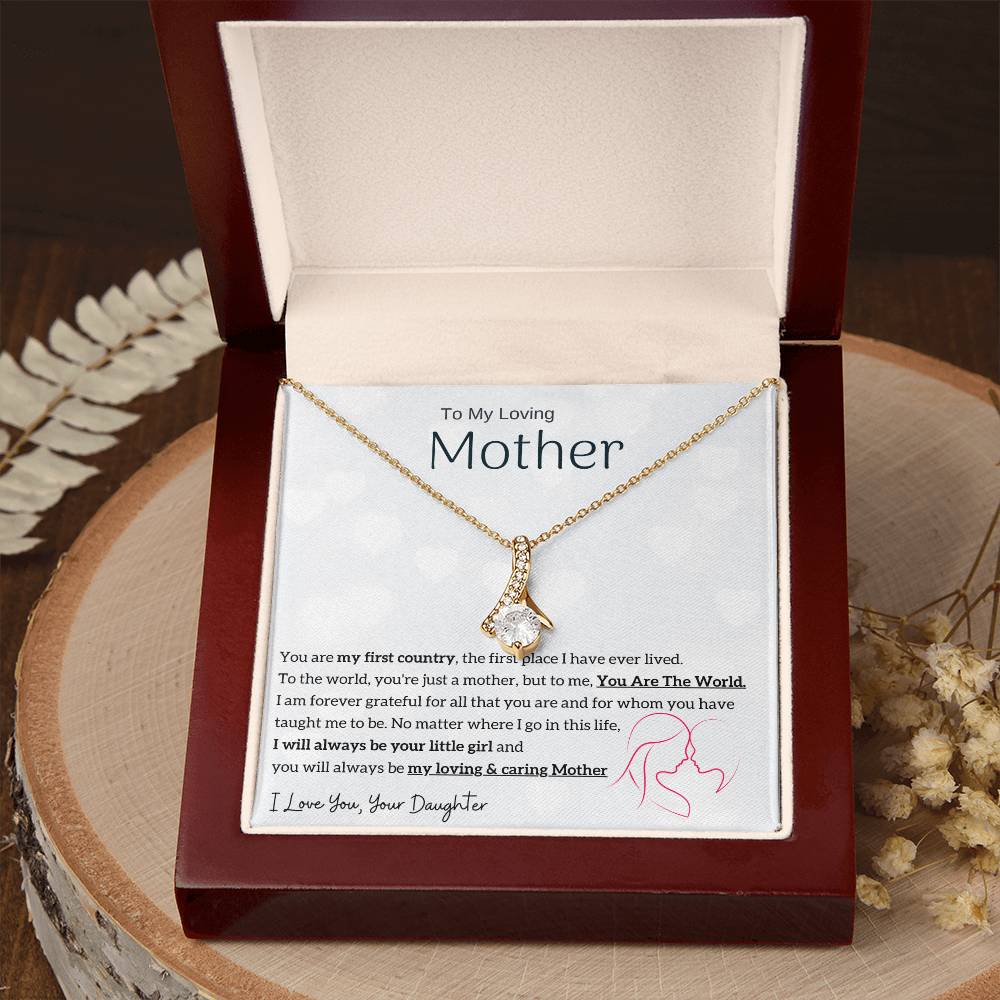 To My Loving Mother - You are my sunshine, I will always be your little girl (Limited Time Offer) - Alluring Beauty Necklace