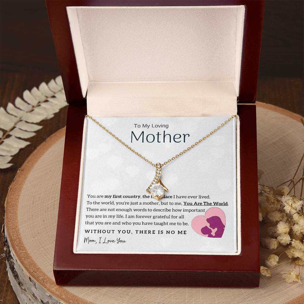 To My Loving Mother - You Are The World To Me! (Limited Time Offer) - Alluring Beauty Necklace