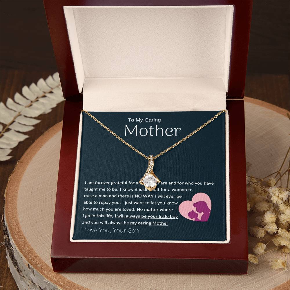 To My Loving Mother - You are my sunshine, I will always be your little boy (Limited Time Offer) - Alluring Beauty Necklace