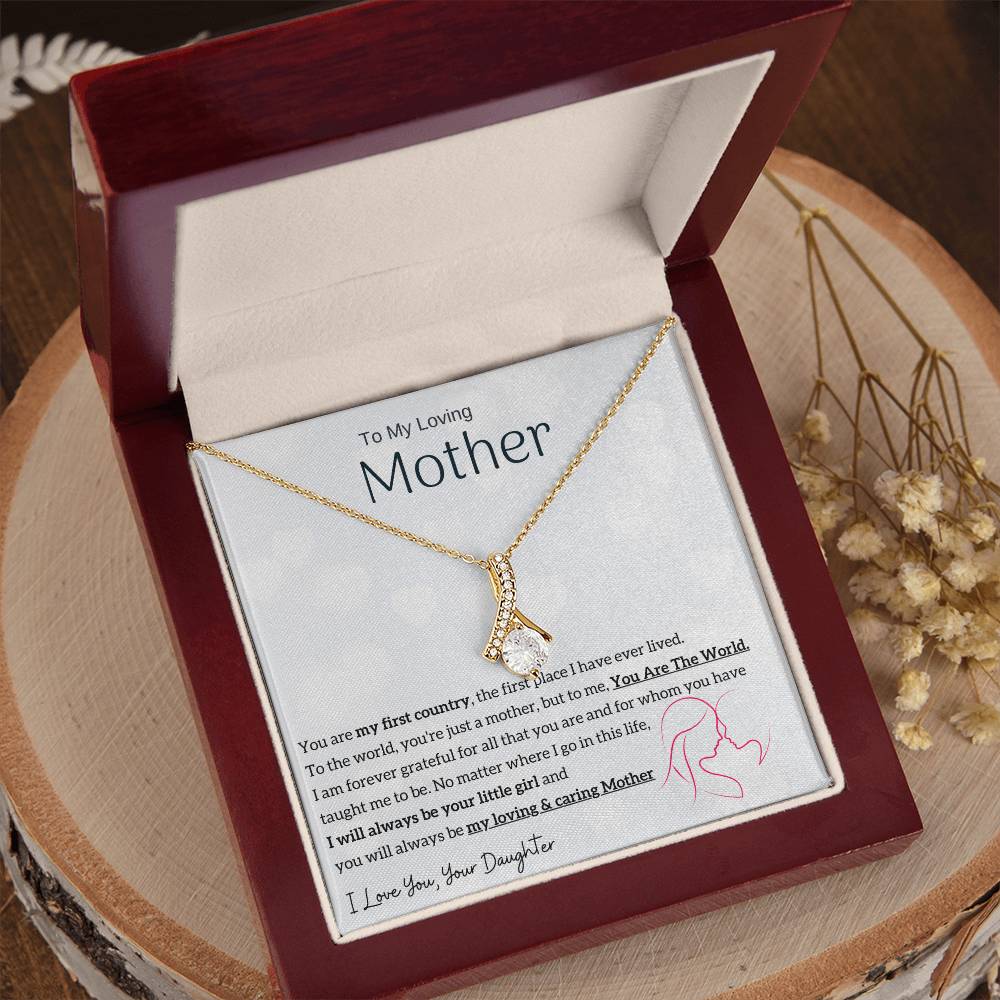 To My Loving Mother - You are my sunshine, I will always be your little girl (Limited Time Offer) - Alluring Beauty Necklace