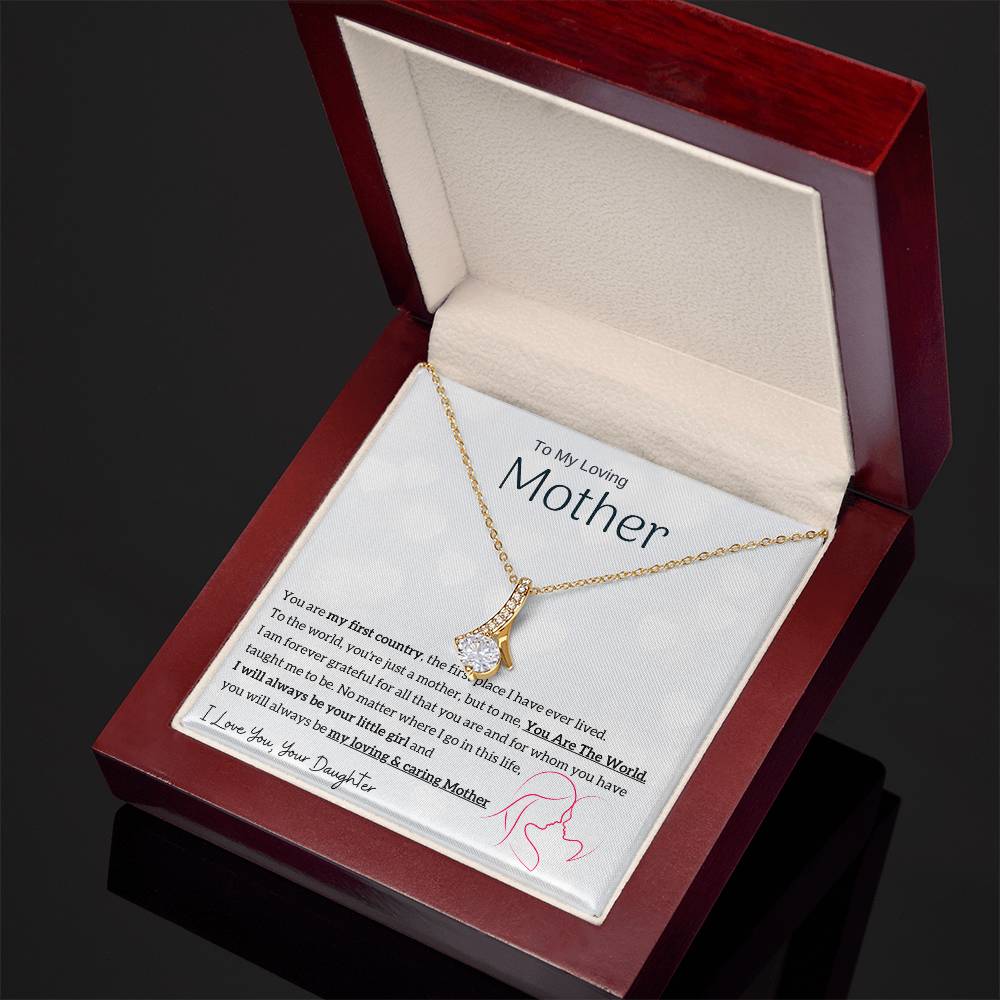 To My Loving Mother - You are my sunshine, I will always be your little girl (Limited Time Offer) - Alluring Beauty Necklace