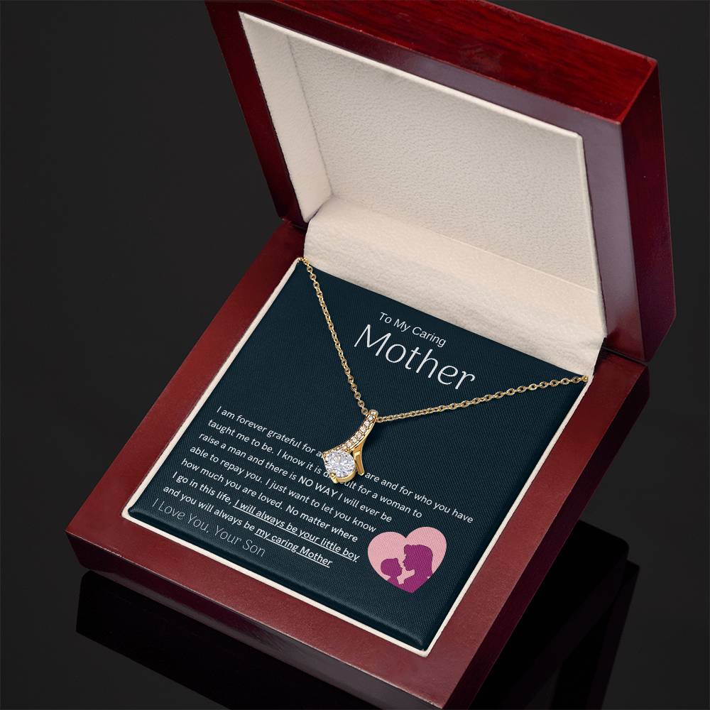 To My Loving Mother - You are my sunshine, I will always be your little boy (Limited Time Offer) - Alluring Beauty Necklace