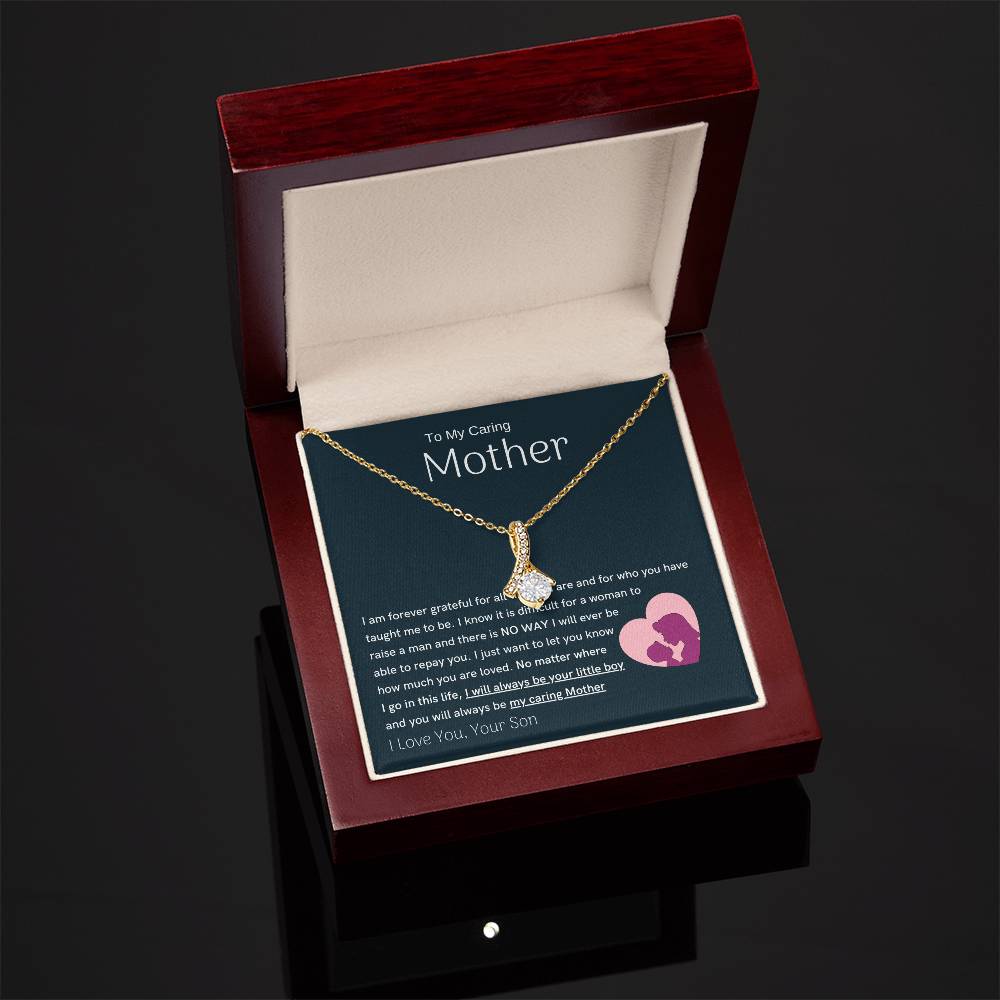 To My Loving Mother - You are my sunshine, I will always be your little boy (Limited Time Offer) - Alluring Beauty Necklace