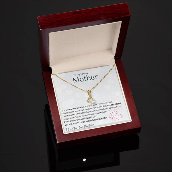To My Loving Mother - You are my sunshine, I will always be your little girl (Limited Time Offer) - Alluring Beauty Necklace