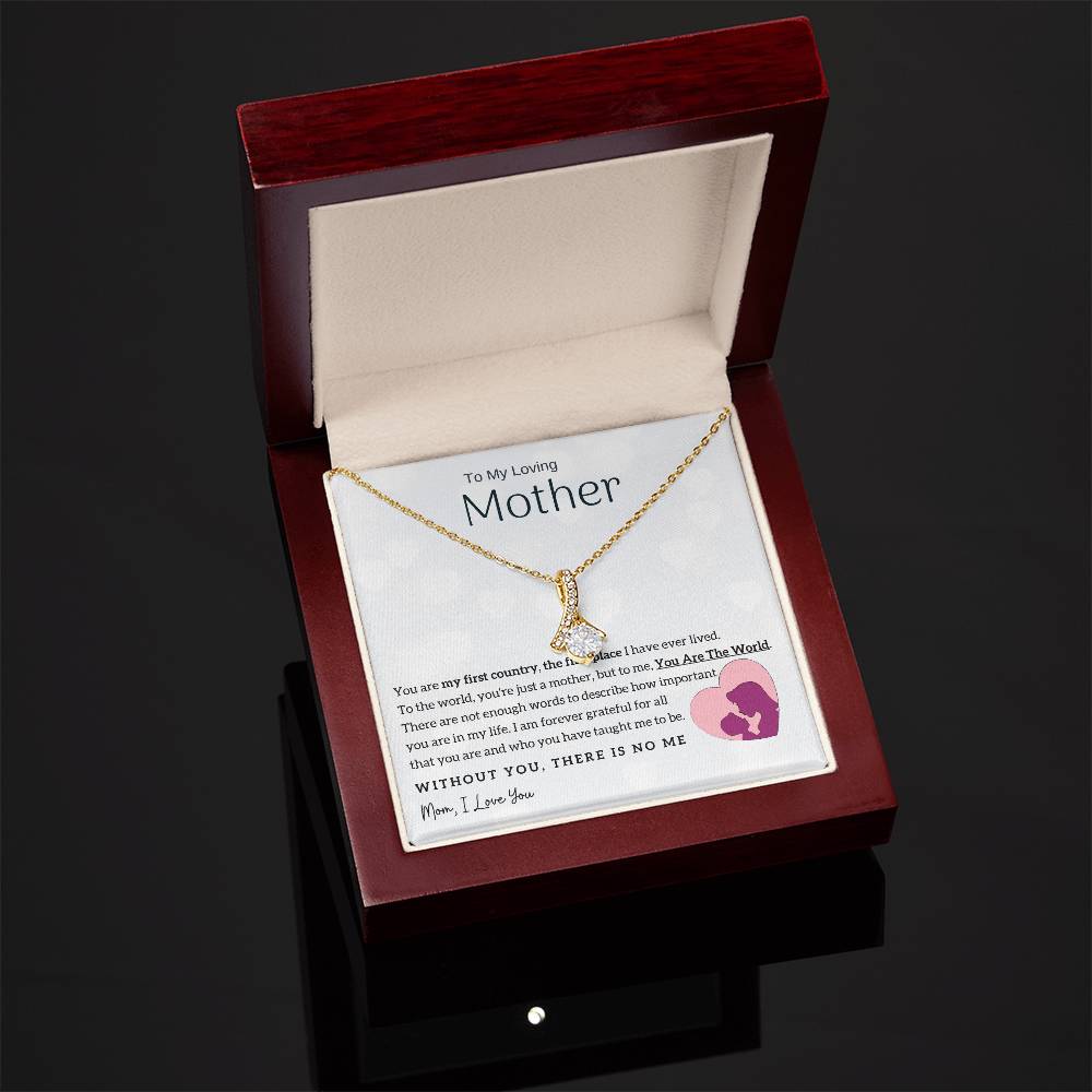 To My Loving Mother - You Are The World To Me! (Limited Time Offer) - Alluring Beauty Necklace