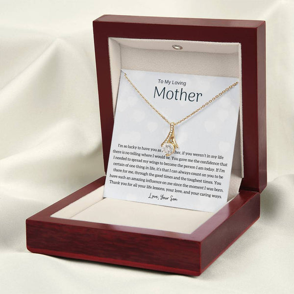 To My Loving Mother - I'm so lucky to have you as my mother! (Limited Time Offer) - Alluring Beauty Necklace