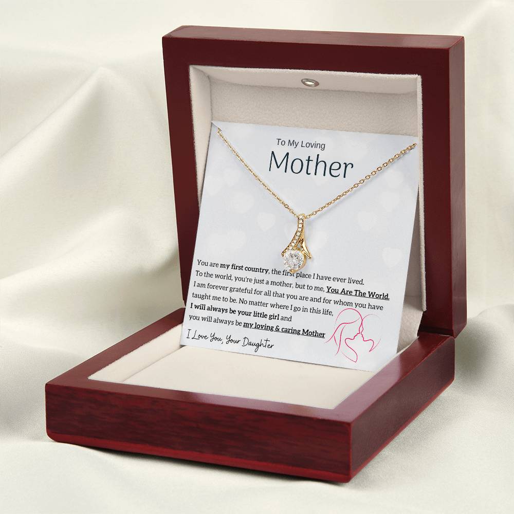 To My Loving Mother - You are my sunshine, I will always be your little girl (Limited Time Offer) - Alluring Beauty Necklace