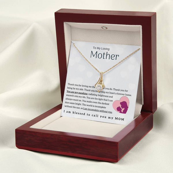 To My Loving Mother - You are my sunshine! (Limited Time Offer) - Alluring Beauty Necklace