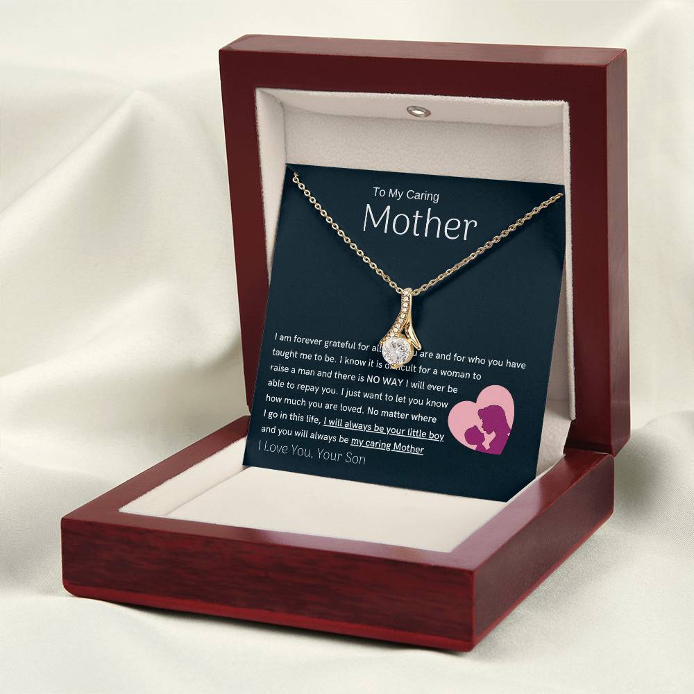 To My Loving Mother - You are my sunshine, I will always be your little boy (Limited Time Offer) - Alluring Beauty Necklace