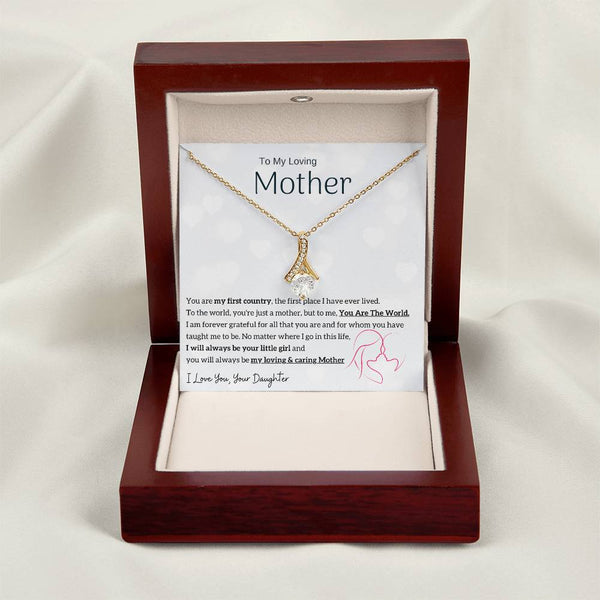 To My Loving Mother - You are my sunshine, I will always be your little girl (Limited Time Offer) - Alluring Beauty Necklace