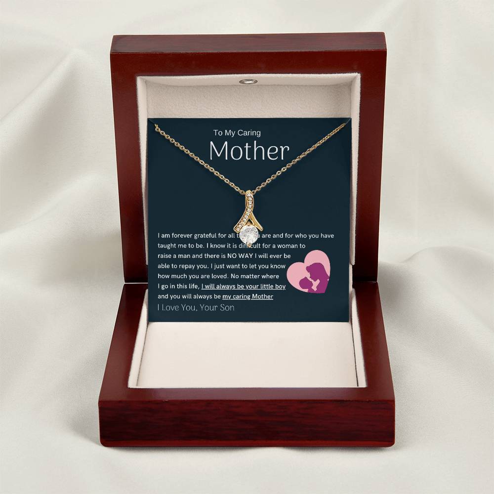 To My Loving Mother - You are my sunshine, I will always be your little boy (Limited Time Offer) - Alluring Beauty Necklace