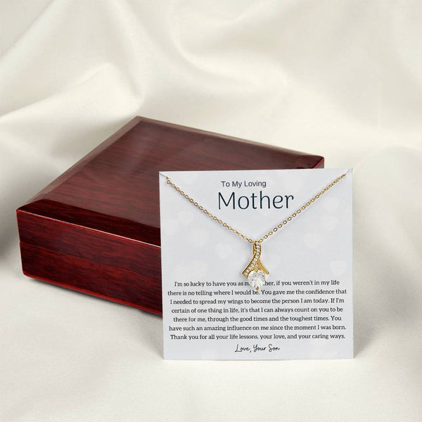 To My Loving Mother - I'm so lucky to have you as my mother! (Limited Time Offer) - Alluring Beauty Necklace