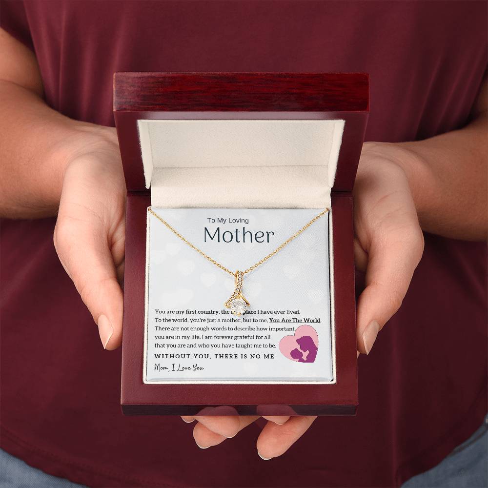 To My Loving Mother - You Are The World To Me! (Limited Time Offer) - Alluring Beauty Necklace