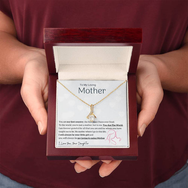 To My Loving Mother - You are my sunshine, I will always be your little girl (Limited Time Offer) - Alluring Beauty Necklace