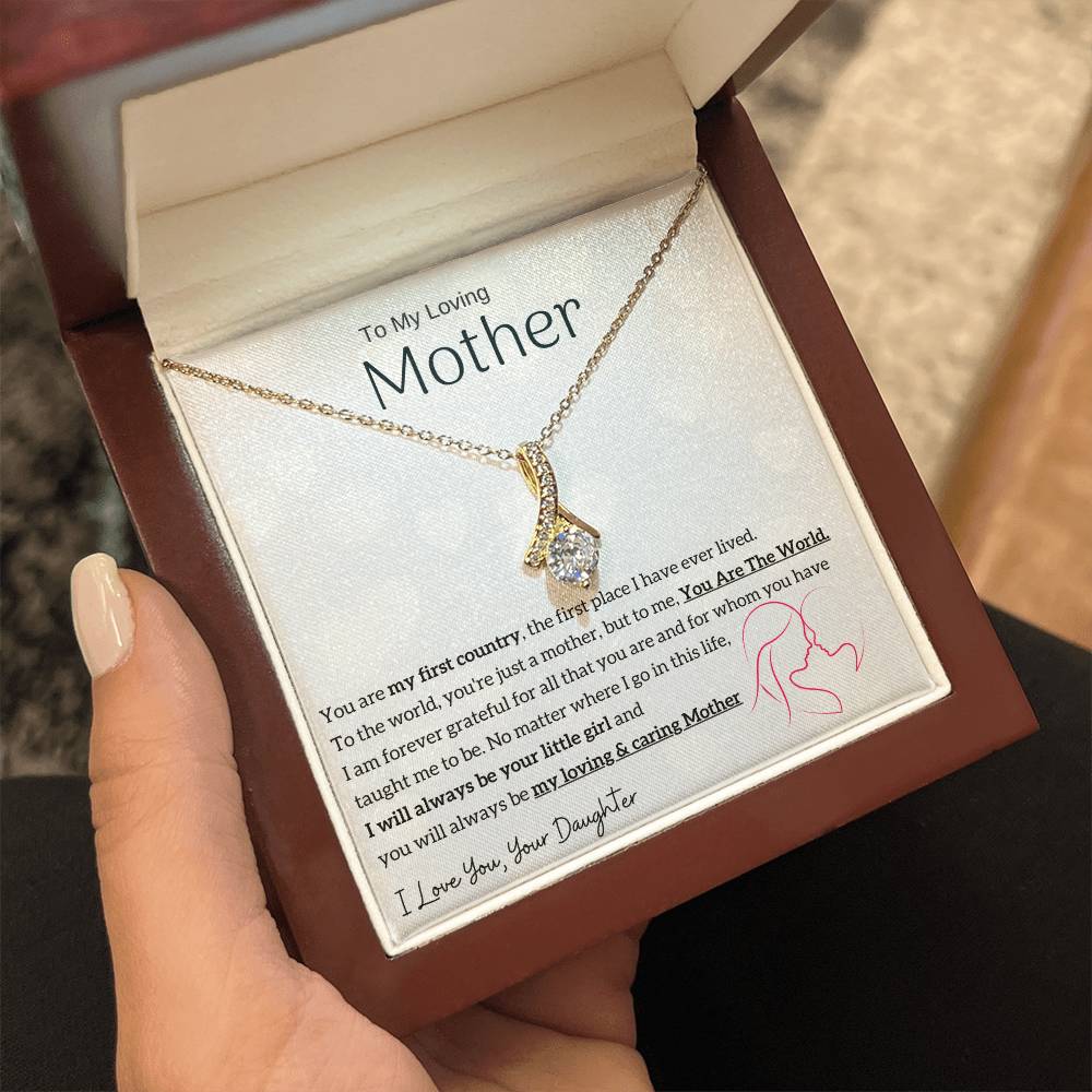 To My Loving Mother - You are my sunshine, I will always be your little girl (Limited Time Offer) - Alluring Beauty Necklace