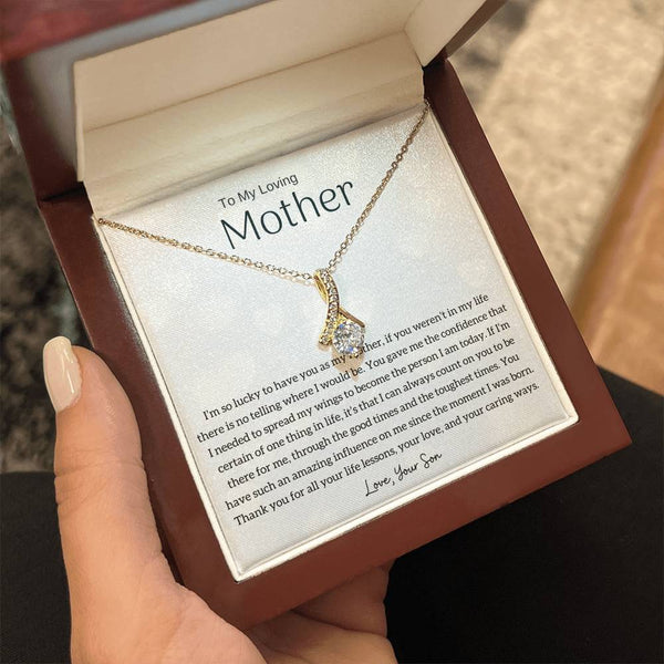 To My Loving Mother - I'm so lucky to have you as my mother! (Limited Time Offer) - Alluring Beauty Necklace