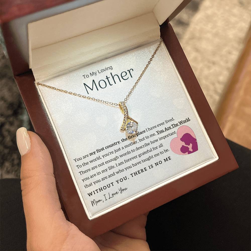 To My Loving Mother - You Are The World To Me! (Limited Time Offer) - Alluring Beauty Necklace