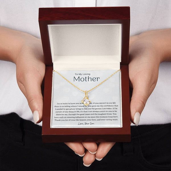 To My Loving Mother - I'm so lucky to have you as my mother! (Limited Time Offer) - Alluring Beauty Necklace