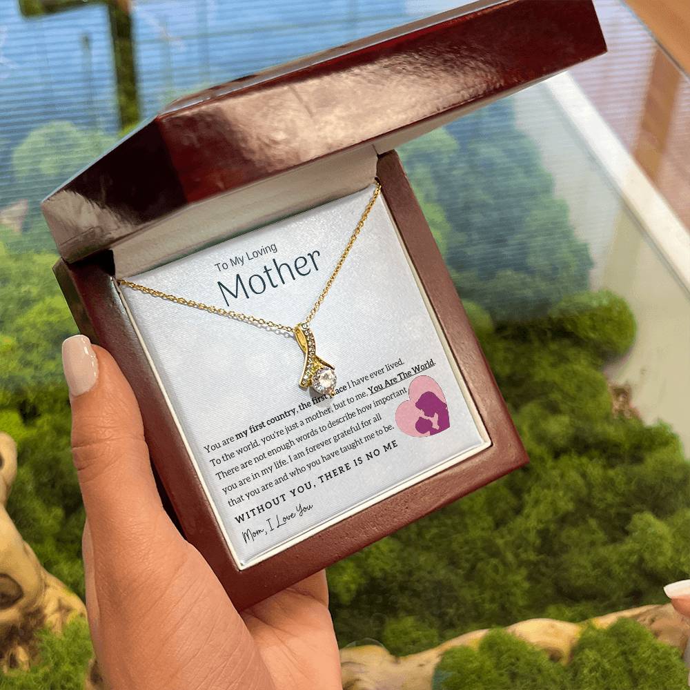 To My Loving Mother - You Are The World To Me! (Limited Time Offer) - Alluring Beauty Necklace