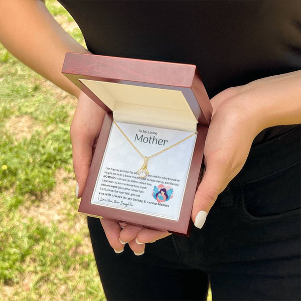 To My Loving Mother - You will always be my loving & caring Mother (Limited Time Offer) - Alluring Beauty Necklace