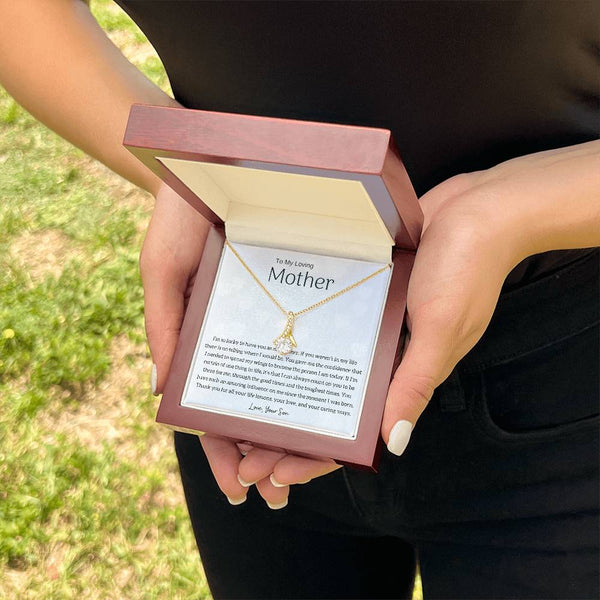 To My Loving Mother - I'm so lucky to have you as my mother! (Limited Time Offer) - Alluring Beauty Necklace