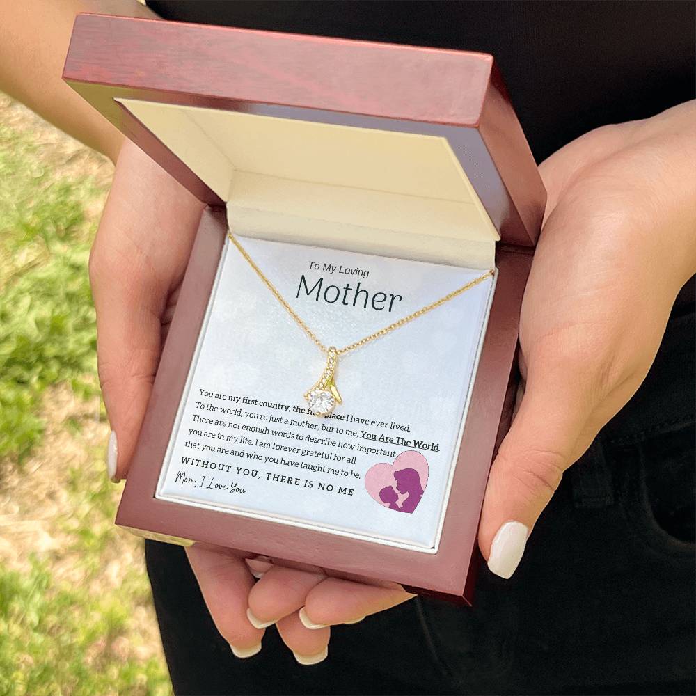 To My Loving Mother - You Are The World To Me! (Limited Time Offer) - Alluring Beauty Necklace