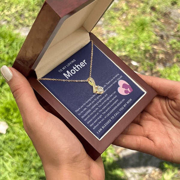 To My Loving Mother - You are my sunshine, radiating brightness into my life (Limited Time Offer) - Alluring Beauty Necklace