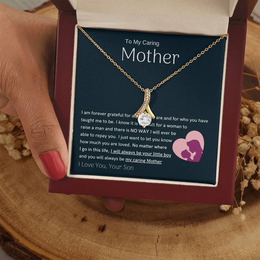 To My Loving Mother - You are my sunshine, I will always be your little boy (Limited Time Offer) - Alluring Beauty Necklace