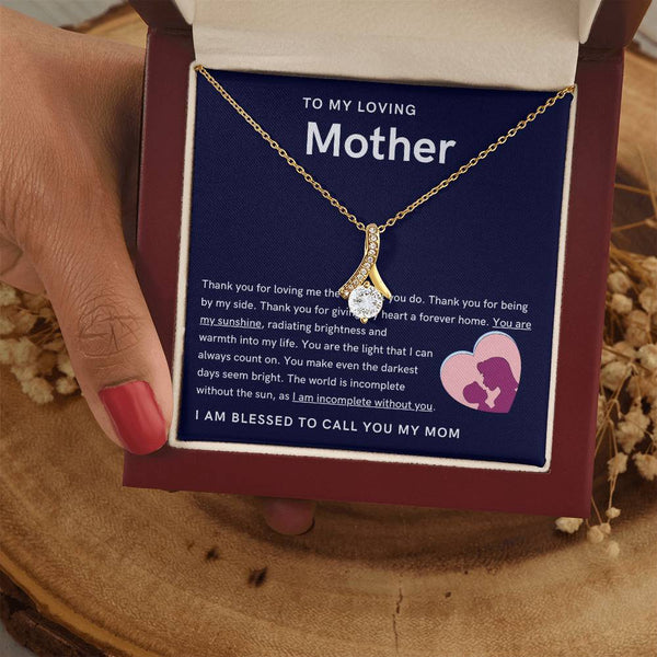 To My Loving Mother - You are my sunshine, radiating brightness into my life (Limited Time Offer) - Alluring Beauty Necklace