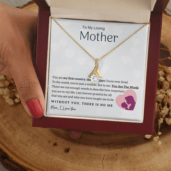 To My Loving Mother - You Are The World To Me! (Limited Time Offer) - Alluring Beauty Necklace