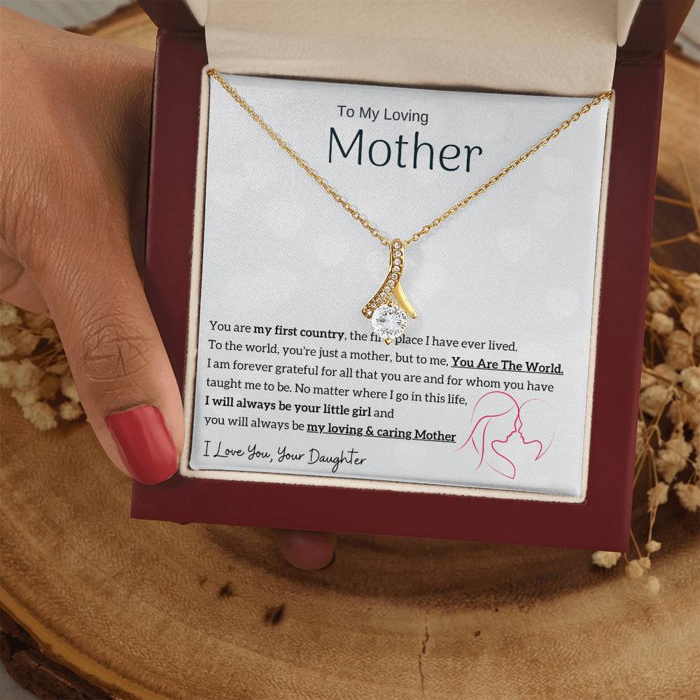 To My Loving Mother - You are my sunshine, I will always be your little girl (Limited Time Offer) - Alluring Beauty Necklace