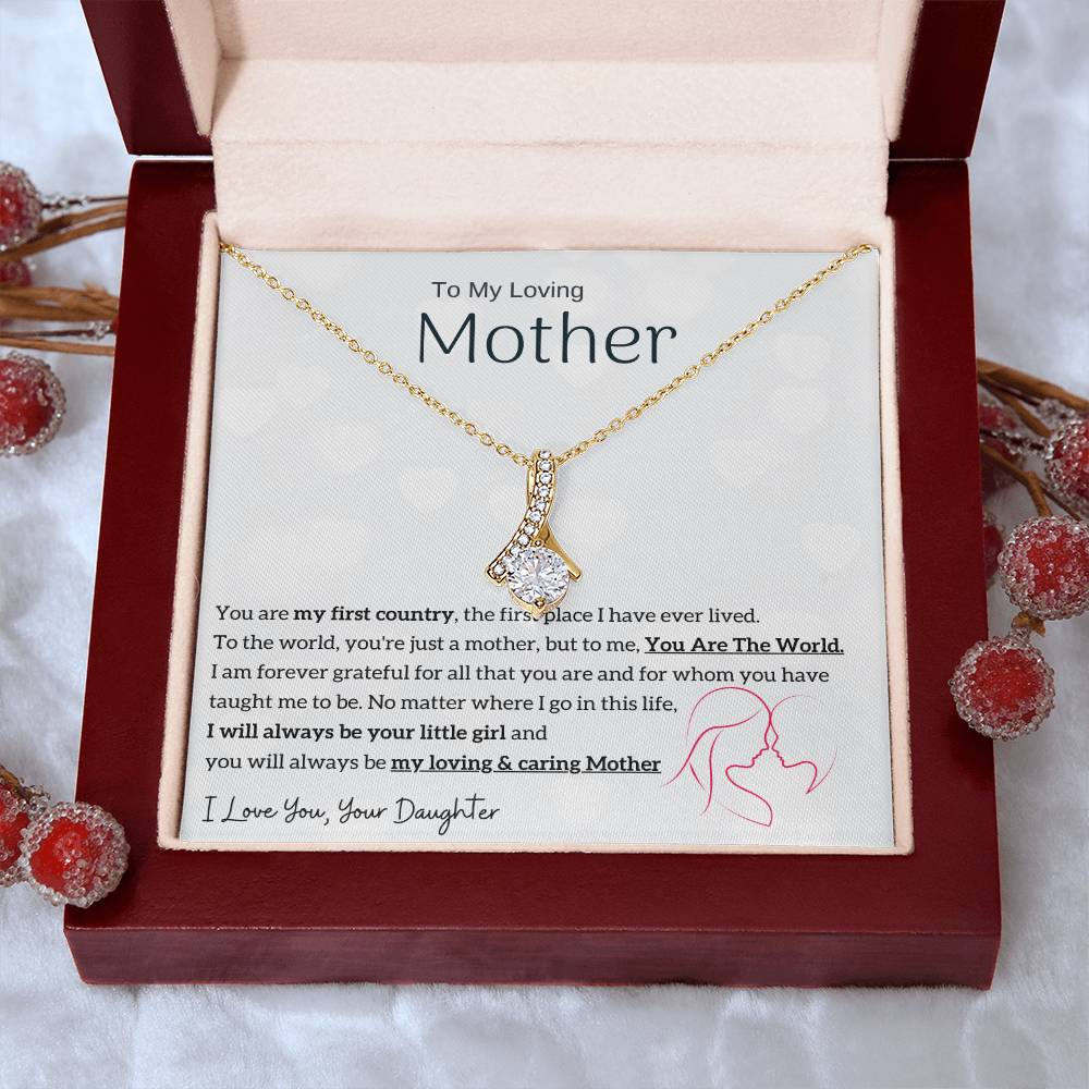 To My Loving Mother - You are my sunshine, I will always be your little girl (Limited Time Offer) - Alluring Beauty Necklace