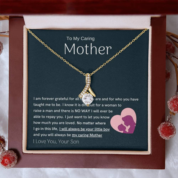 To My Loving Mother - You are my sunshine, I will always be your little boy (Limited Time Offer) - Alluring Beauty Necklace