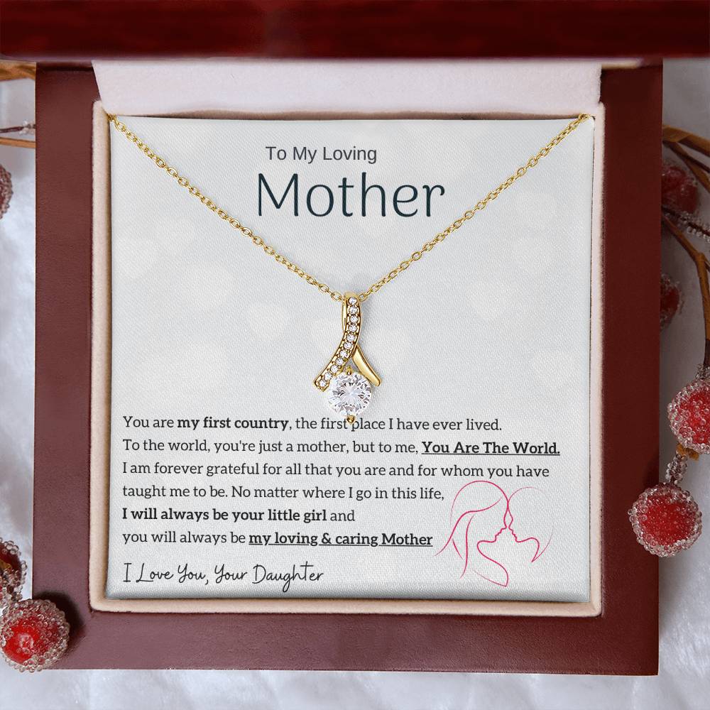 To My Loving Mother - You are my sunshine, I will always be your little girl (Limited Time Offer) - Alluring Beauty Necklace