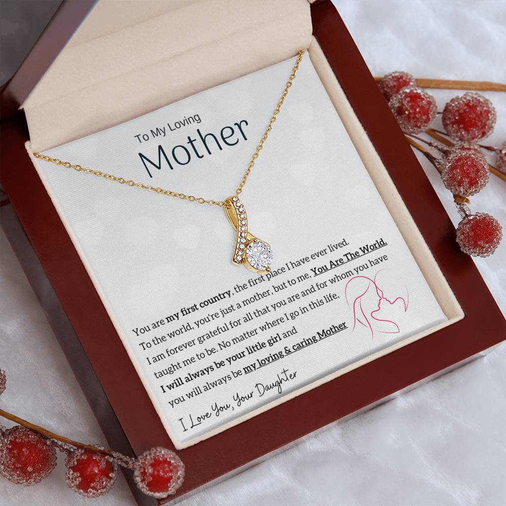 To My Loving Mother - You are my sunshine, I will always be your little girl (Limited Time Offer) - Alluring Beauty Necklace