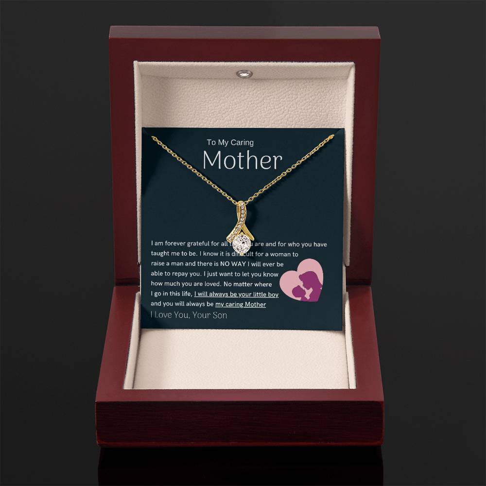 To My Loving Mother - You are my sunshine, I will always be your little boy (Limited Time Offer) - Alluring Beauty Necklace