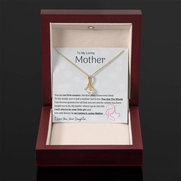 To My Loving Mother - You are my sunshine, I will always be your little girl (Limited Time Offer) - Alluring Beauty Necklace