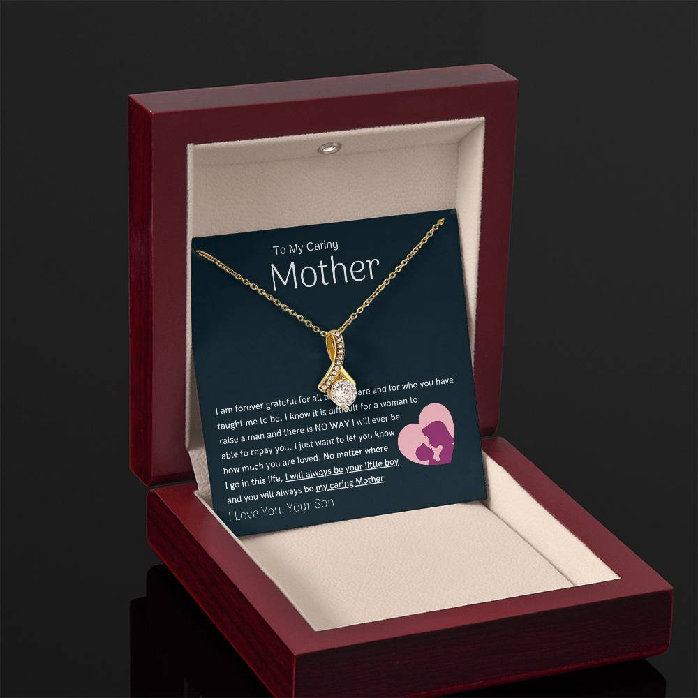 To My Loving Mother - You are my sunshine, I will always be your little boy (Limited Time Offer) - Alluring Beauty Necklace