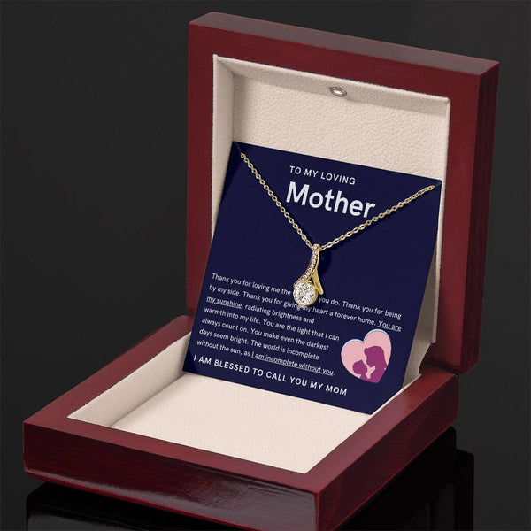 To My Loving Mother - You are my sunshine, radiating brightness into my life (Limited Time Offer) - Alluring Beauty Necklace