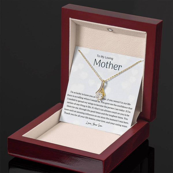 To My Loving Mother - I'm so lucky to have you as my mother! (Limited Time Offer) - Alluring Beauty Necklace