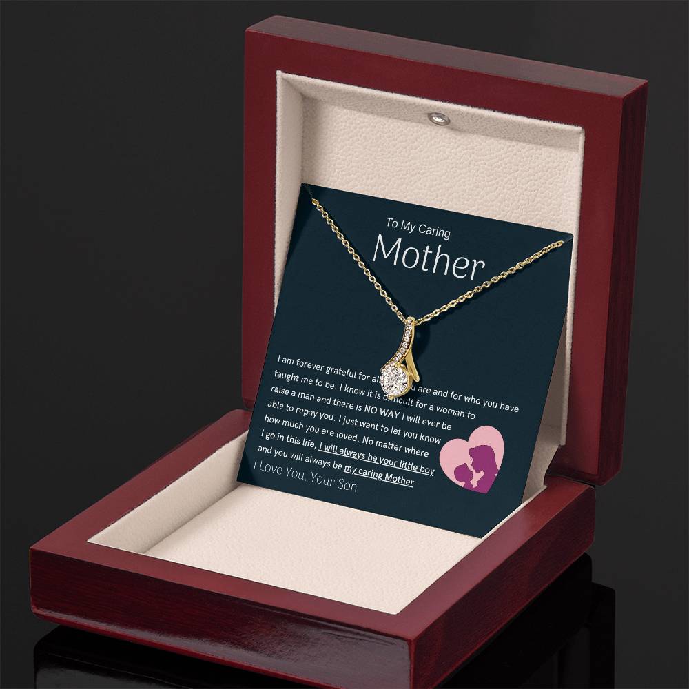 To My Loving Mother - You are my sunshine, I will always be your little boy (Limited Time Offer) - Alluring Beauty Necklace