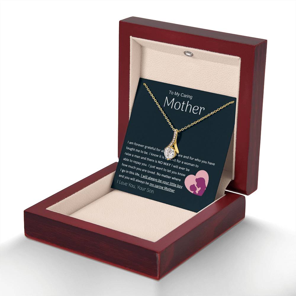 To My Loving Mother - You are my sunshine, I will always be your little boy (Limited Time Offer) - Alluring Beauty Necklace