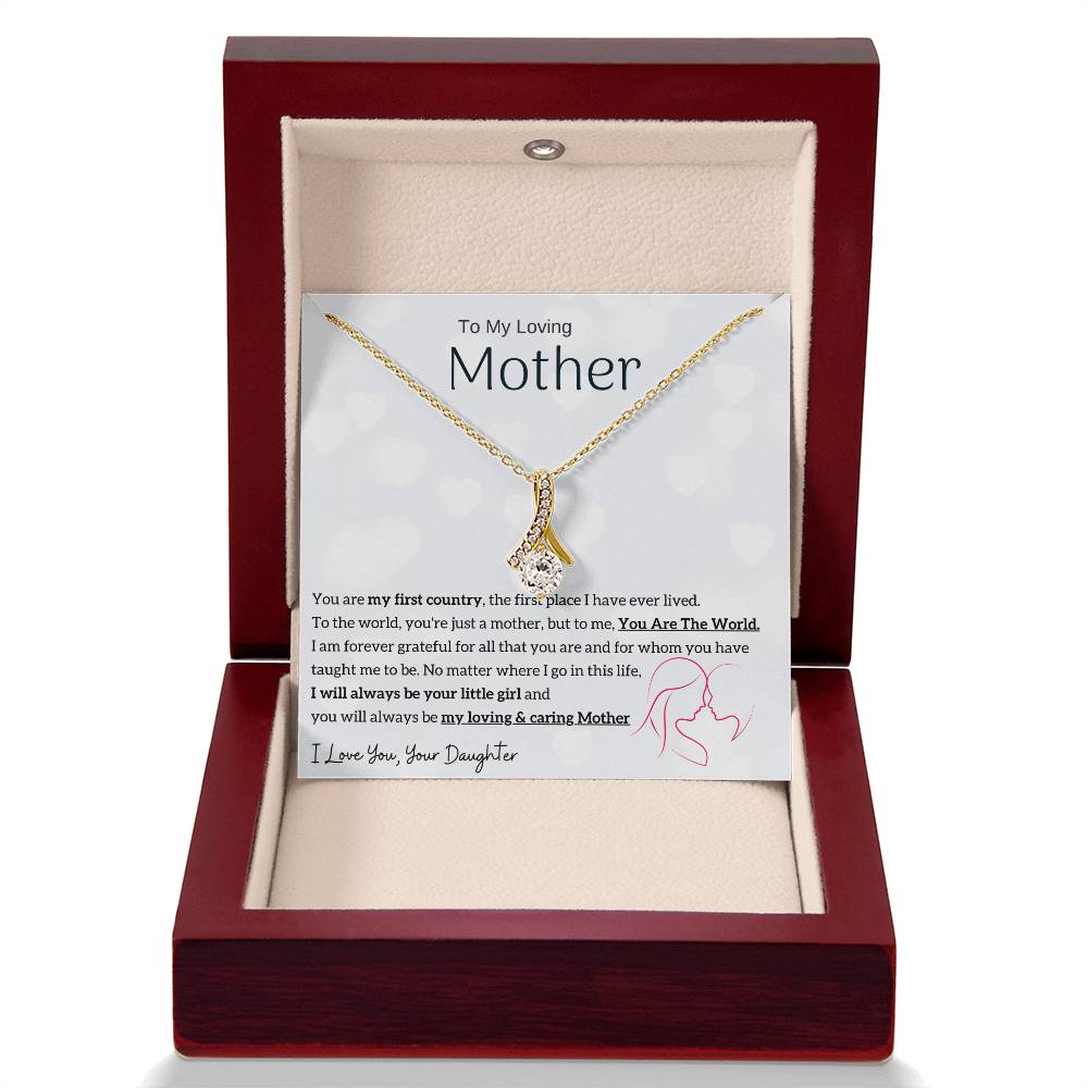 To My Loving Mother - You are my sunshine, I will always be your little girl (Limited Time Offer) - Alluring Beauty Necklace