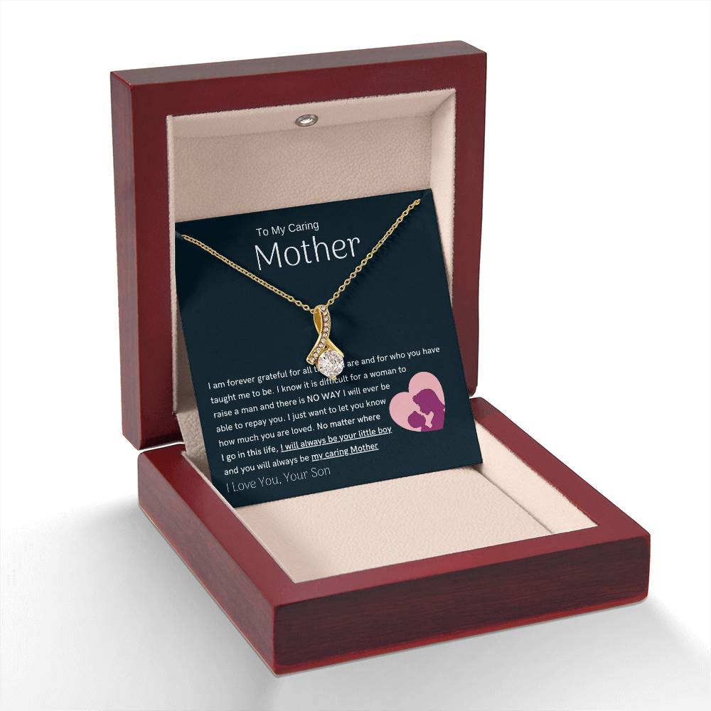 To My Loving Mother - You are my sunshine, I will always be your little boy (Limited Time Offer) - Alluring Beauty Necklace