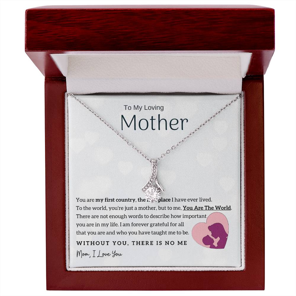 To My Loving Mother - You Are The World To Me! (Limited Time Offer) - Alluring Beauty Necklace