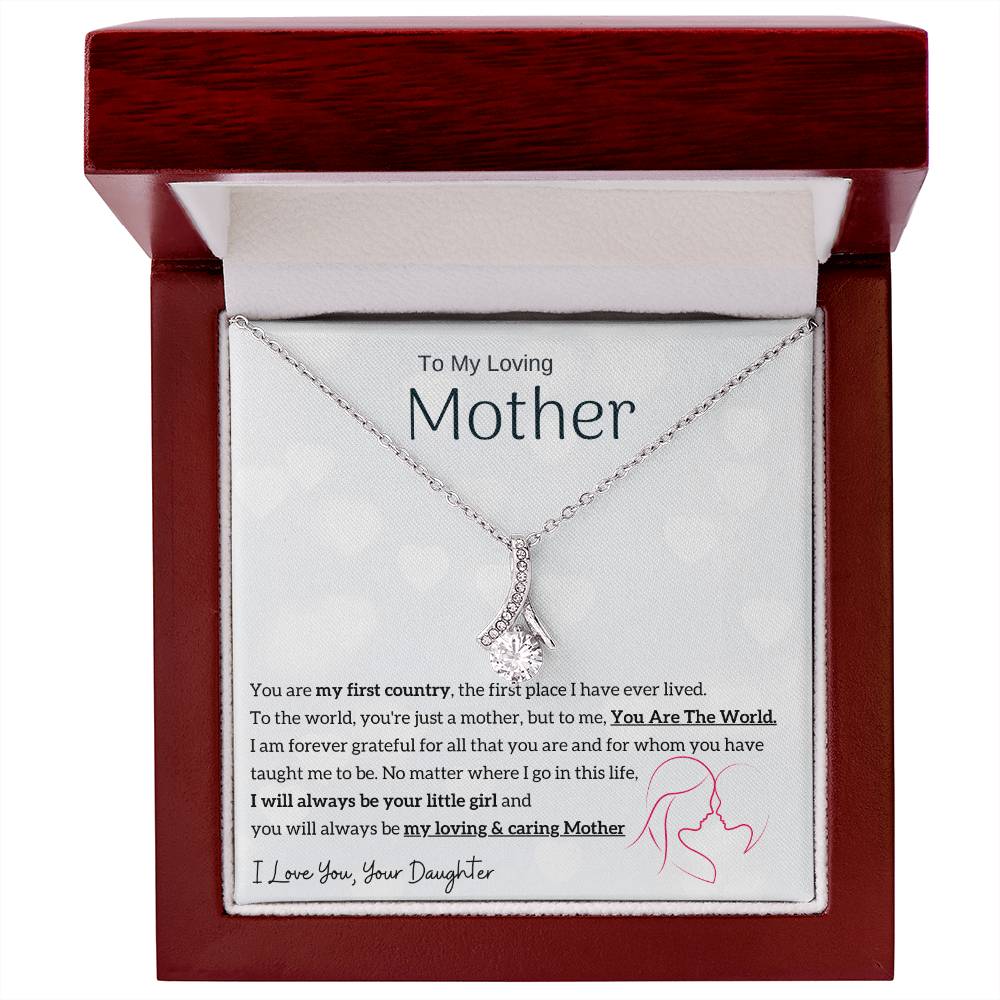 To My Loving Mother - You are my sunshine, I will always be your little girl (Limited Time Offer) - Alluring Beauty Necklace